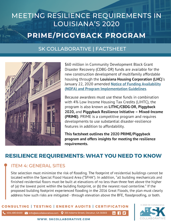 2020 Louisiana PRIME / Piggyback Program